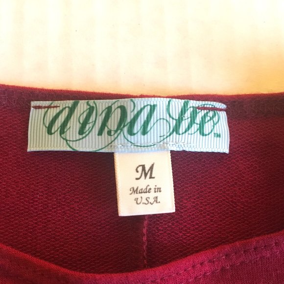 "dina be" Deep Red Tunic Length Dress (M) - Picture 3 of 4